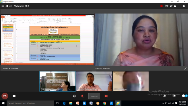 Training programme on eFiling and eCourt | Meghalaya State Judicial Academy